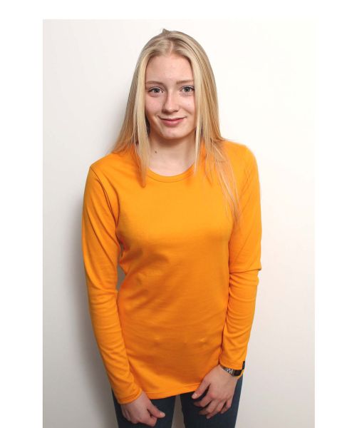 Damen | Langarm T-Shirt mit Rundhalsausschnit, Made in Germany