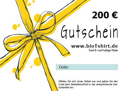 200 Euro Geschenkgutschein