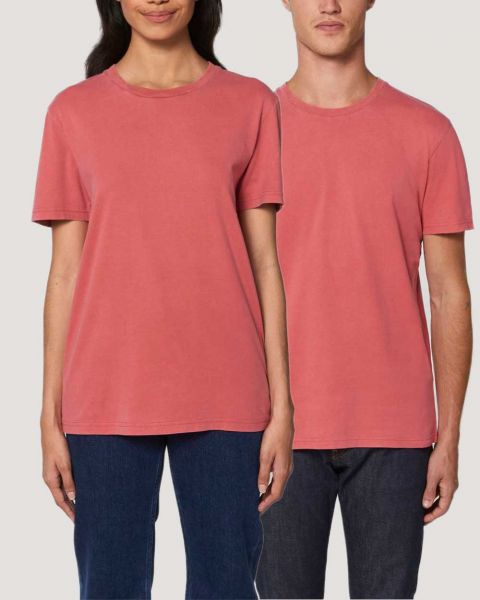 Stückgefärbtes Vintages Bio T-Shirts für Damen und Herren