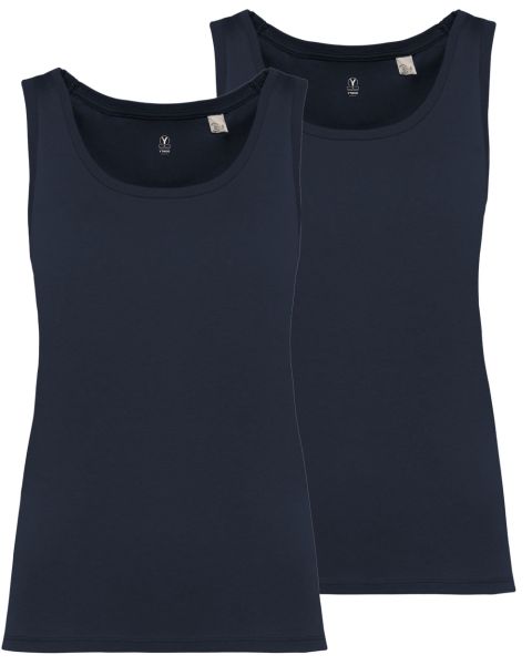 2er Pack Damen Tank Top aus 100% Bio-Baumwolle