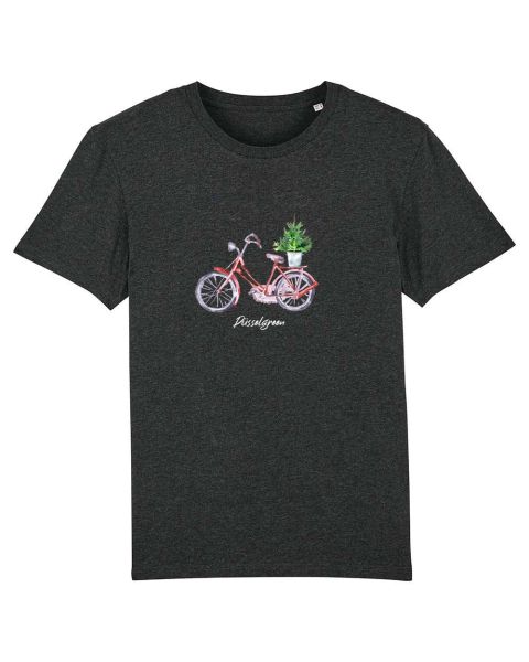 Unisex T-Shirt bedruckt aus Bio Baumwolle | Fahrrad Pflanze