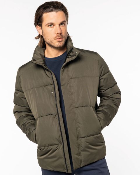 Recycelte Dicke Herren Steppjacke aus 100% Recyceltem Polyester