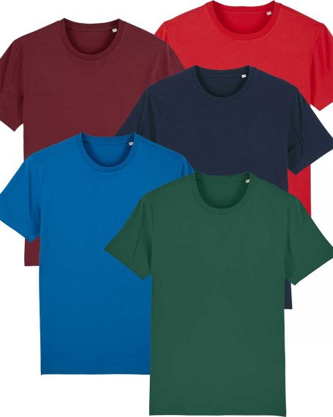 Herren | 5er Pack Basic T-Shirt | mittelschwer |in verschiedene Farben