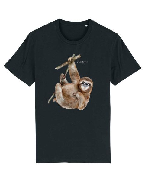 Unisex T-Shirt bedruckt aus Bio Baumwolle | Faultier Sloth Cute