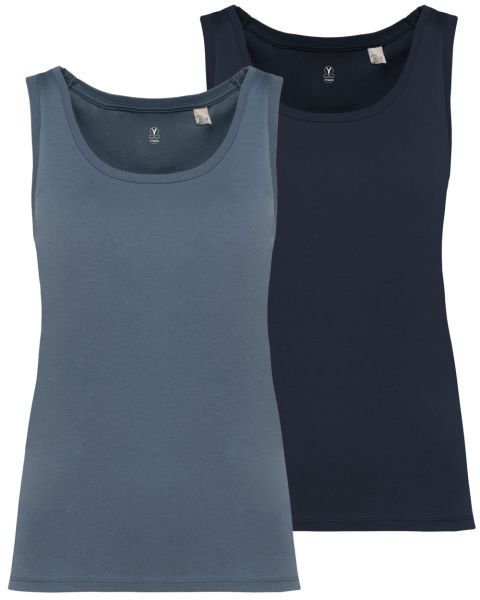 2er Pack Damen Tank Top aus 100% Bio-Baumwolle