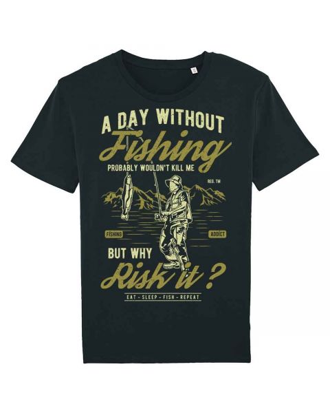 Angler | Herren T-Shirt aus 100% Baumwolle, Bio Shirt Fishing