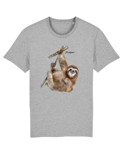Unisex T-Shirt bedruckt aus Bio Baumwolle | Faultier Sloth Cute
