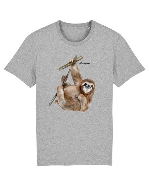 Unisex T-Shirt bedruckt aus Bio Baumwolle | Faultier Sloth Cute