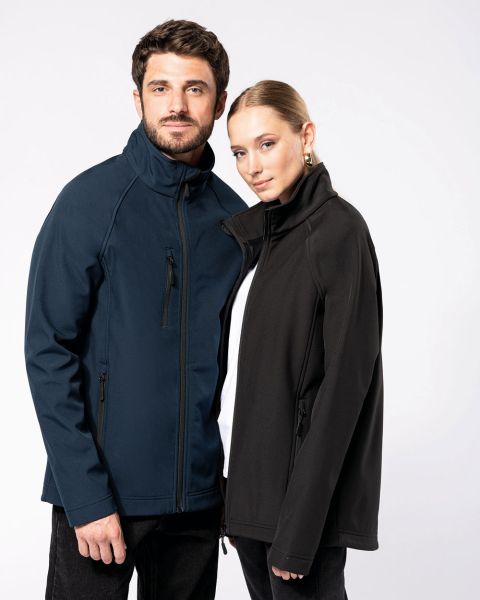 Nachhaltige Unisex Softshell Jacke 3 Lagig aus 100% Recyceltem Polyester