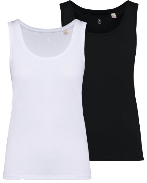 2er Pack Damen Tank Top aus 100% Bio-Baumwolle