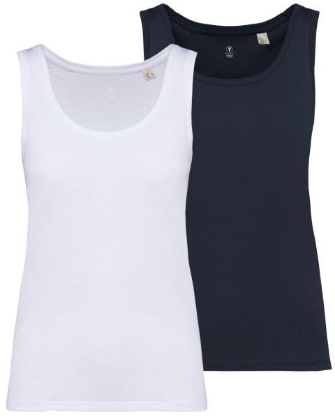 2er Pack Damen Tank Top aus 100% Bio-Baumwolle