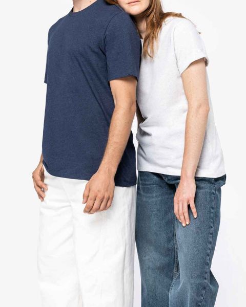 Eco-Friendly Unisex T-Shirt aus recyceltem Baumwoll-PET-Mischgewebe