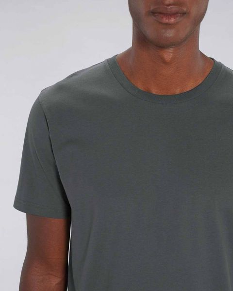 Curd | Basic T-Shirt Schwarz, mittelschwer