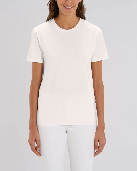 Cyra | Basic T-Shirt Weiß, mittelschwer