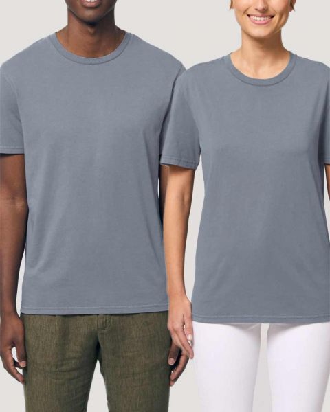 Stückgefärbtes Vintages Bio T-Shirts für Damen und Herren
