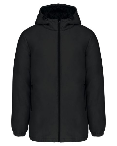 Nachhaltiger Unisex Kapuzenparka Regenjacke aus 100% Recyceltem Polyester