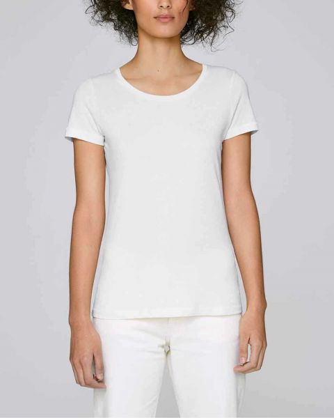 Lesli | Bio T-Shirt mit Rundhalsausschnitt in Weiß