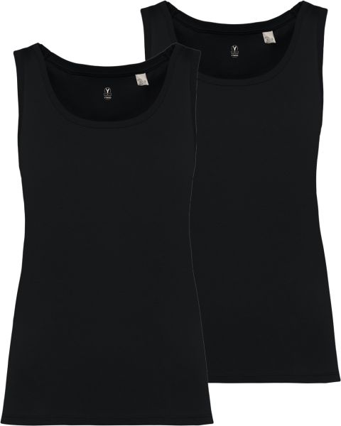 2er Pack Damen Tank Top aus 100% Bio-Baumwolle