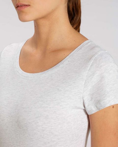 Loni | Damen T-Shirt grob meliert | aus leichter Bio-Baumwolle
