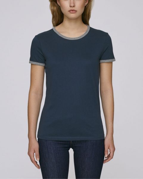 Damen | T-Shirt aus Bio-Baumwolle mit Rundhalsausschnitt