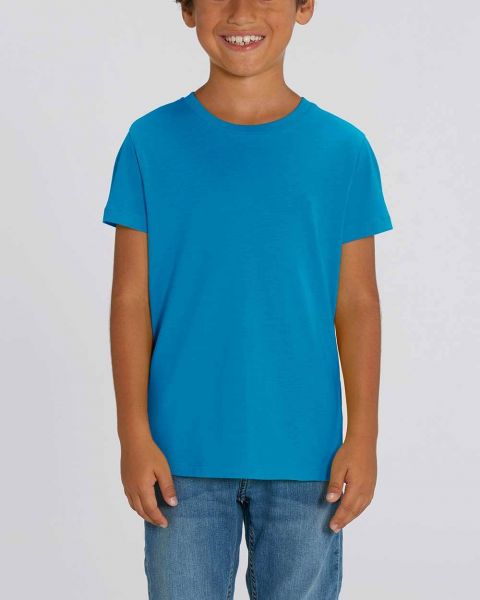 Kinder T-Shirt aus Bio-Baumwolle | Blaue Farben