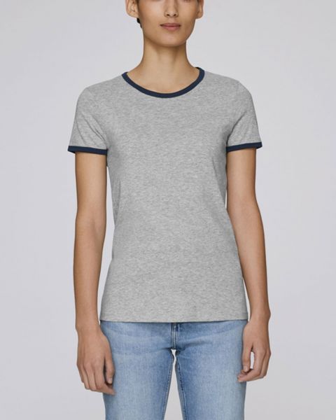 Damen | T-Shirt aus Bio-Baumwolle mit Rundhalsausschnitt