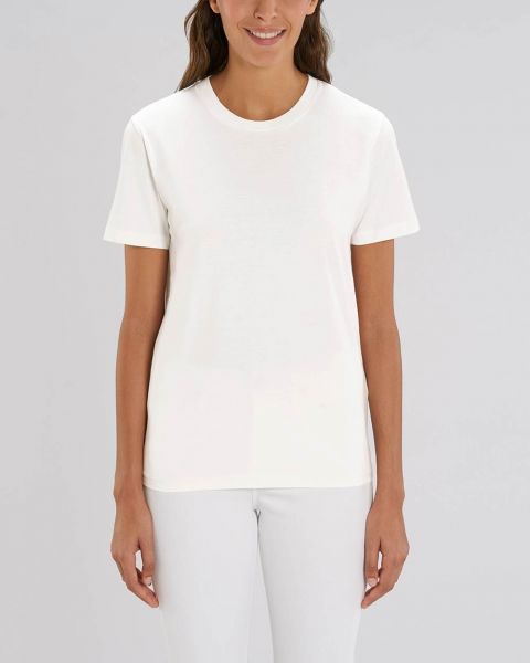 Cyra | Basic T-Shirt Weiß, mittelschwer