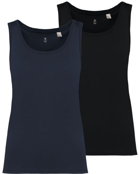 2er Pack Damen Tank Top aus 100% Bio-Baumwolle